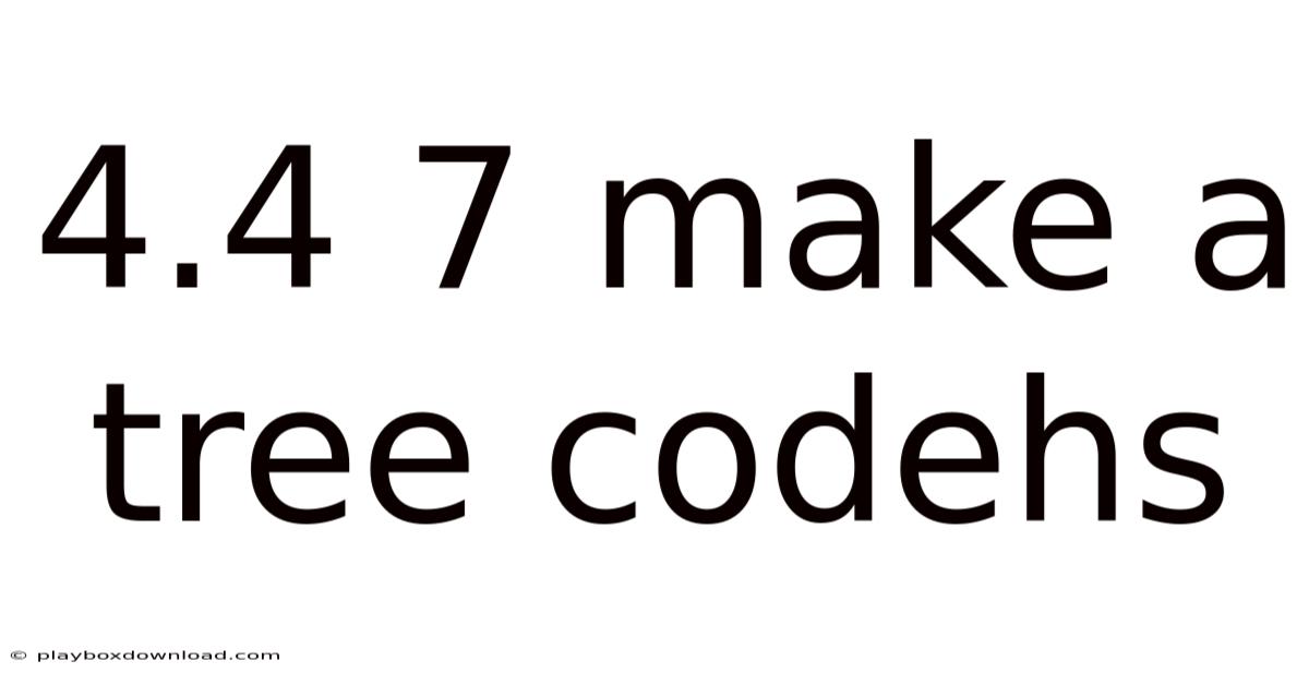 4.4 7 Make A Tree Codehs