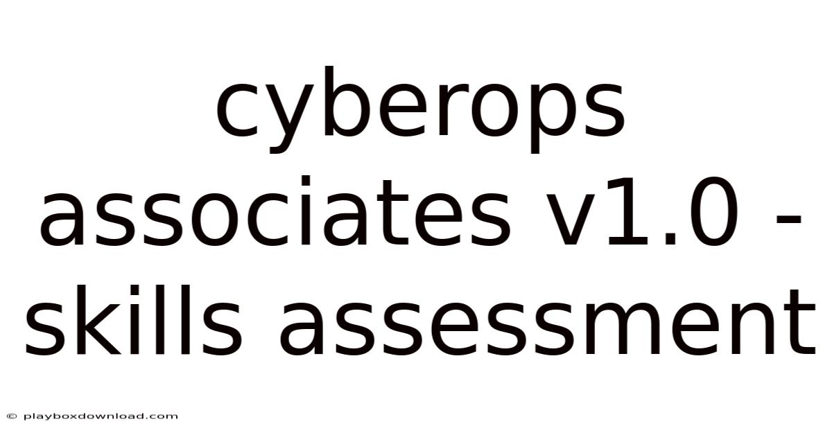 Cyberops Associates V1.0 - Skills Assessment